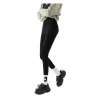 Black high-elastic shaping pants, the same style for models, slimming and hip-lifting women's tight pants Item Picture